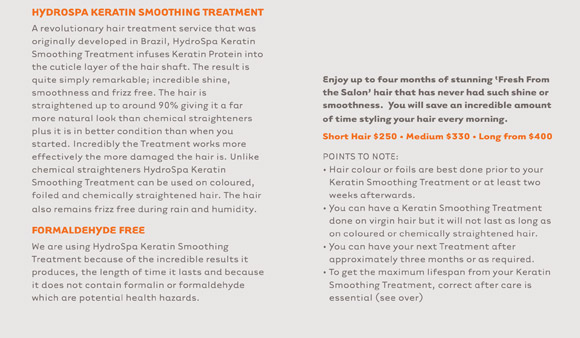 Keratin Smoothing Treatment